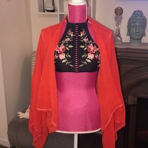 Bluette LF Sheer Lightweight Waterfall Cardigan